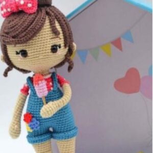Receita de amigurumi em PDF - Boneca Melody