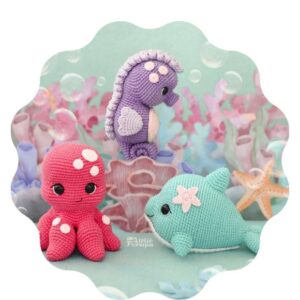 Receita de amigurumi em PDF  - Fundo do mar