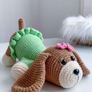 Receita de amigurumi em PDF -  Cachorrinha Lola