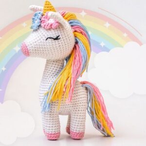 Receita de amigurumi em PDF - Unicórnio