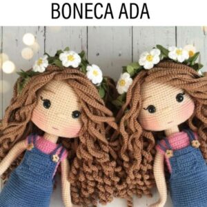 Receita de amigurumi em PDF - Boneca Ada