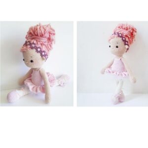 Receita de amigurumi em PDF - Tammy , a pequena bailarina