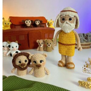 Receita de amigurumi em PDF - E-book Arca de noé
