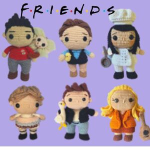 Receitas de amigurumi em PDF - Friends - Série