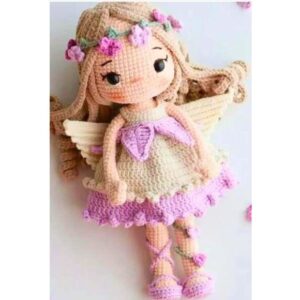 Receita de amigurumi em PDF - Boneca Fadinha