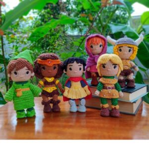 Receita de amigurumi em PDF - Caverna do Dragão