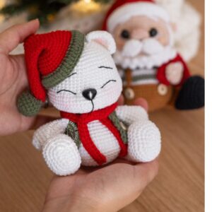 Receita de amigurumi em PDF - Urso Polar