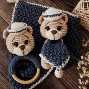 Receita de amigurumi em PDF - E-book Ursinhos do bebê
