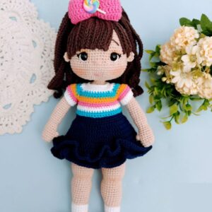 Receita de amigurumi em PDF - Boneca Ellie