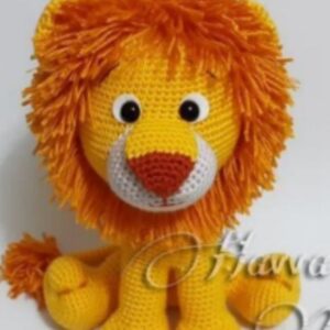 Receita de amigurumi em PDF - Leão