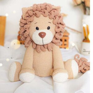Receita de amigurumi em PDF - Huguinho  o Leão