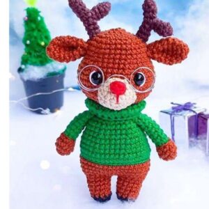 Receita de amigurumi em PDF - Nora a Rena