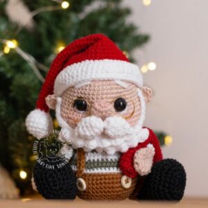Receita de amigurumi em PDF - Natal na Neve - Papai noel