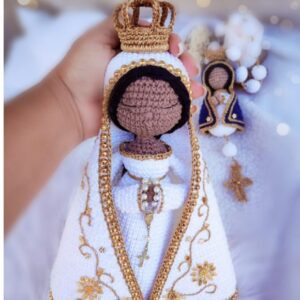 Receita de amigurumi em PDF  - Nossa Senhora Aparecida