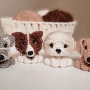 Receita de amigurumi em PDF - Cachorros - Piticos