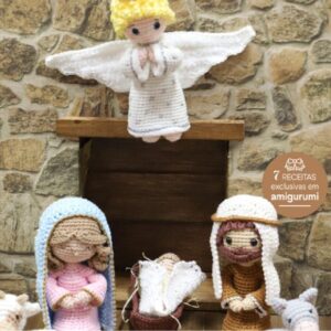 Receita de amigurumi em PDF - E-book Presépio de Natal