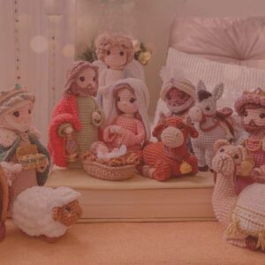 Receita de amigurumi em PDF - Presépio encantado completo