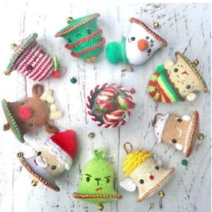 Receita de Amigurumi em PDF - Adornos de Natal