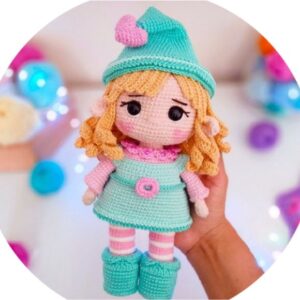 Receita de amigurumi em PDF - Boneca Duende