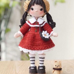 Receita de amigurumi em PDF - Boneca Jolie