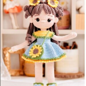 Receita de amigurumi em PDF - Boneca Sonny