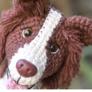 Receita de amigurumi em PDF - Border Collie