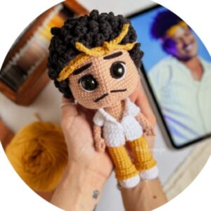 Receita de amigurumi em PDF - Bruno Mars