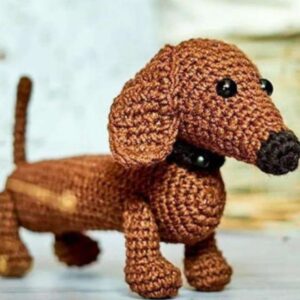 Receita de amigurumi em PDF - Cachorro Salsicha
