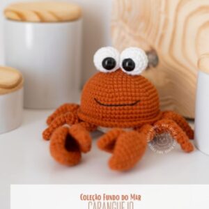 Receita de amigurumi em PDF - Carangueijo Carlito