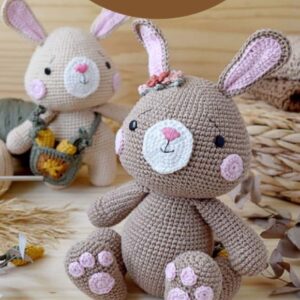 Receita de amigurumi em PDF - Olivia & Oliver - Os Coelhos