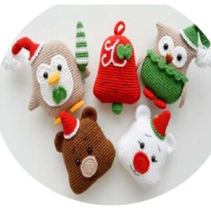 Receita de amigurumi em PDF - Decorações de Natal
