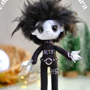 Receita de amigurumi em PDF - Edward Mãos de tesoura