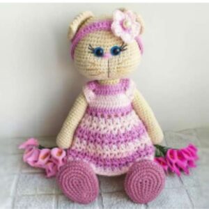 Receita de amigurumi em PDF - Gato lirio