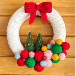 Receita de amigurumi em PDF - Guirlanda Natalina