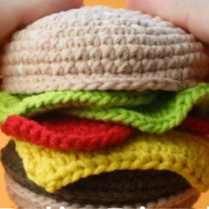 Receita de amigurumi em PDF - Hamburguer
