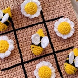 Receita de amigurumi em PDF - Jogo da Velha Abelhas