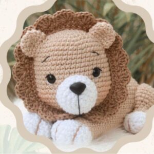 Receita de amigurumi em PDF - Jubinha, o Leão