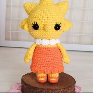 Receita de amigurumi em PDF - Lisa Simpsons