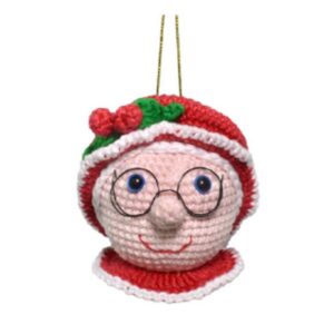 Receita de amigurumi em PDF - Enfeite Mamãe Noel