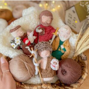 Receita de amigurumi em PDF - Mini Santos Juninos