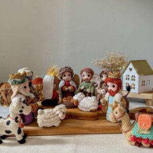 Receita de amigurumi em PDF - Mini Presépio