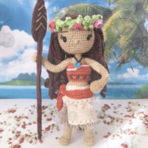 Receita de amigurumi em PDF - Moana - Um Mar de Aventura