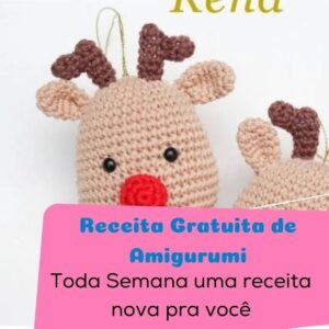 Receita de amigurumi gratuito - Rena
