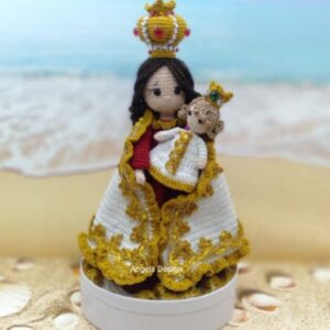 Receita de amigurumi em PDF - Nossa Senhora de Nazaré