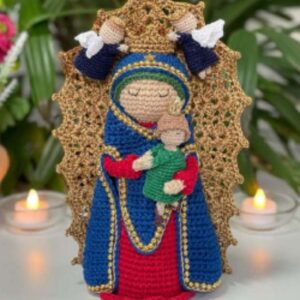 Receita de amigurumi em PDF - Nossa Senhora do Perpétuo Socorro