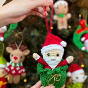 Receita de amigurumi em PDF - Ornamentos de Natal