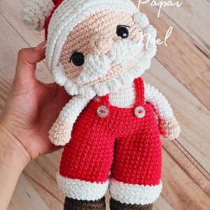 Receita de amigurumi em PDF - Papai noel
