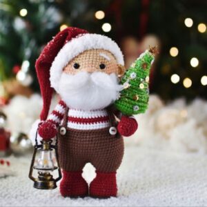 Receita de amigurumi em PDF - Papai Noel