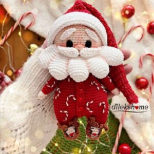 Receita de amigurumi em PDF - Papai Noel