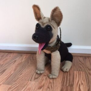 Receita de amigurumi em PDF - Pastor Alemão